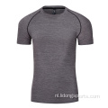 Groothandel volwassen fitness Sport Men T-shirt met korte mouwen